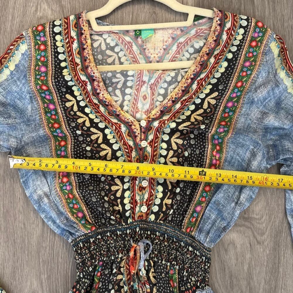 Farm Rio Rare Tukanas Women's Dress Size M Y2K - Picture 8 of 8